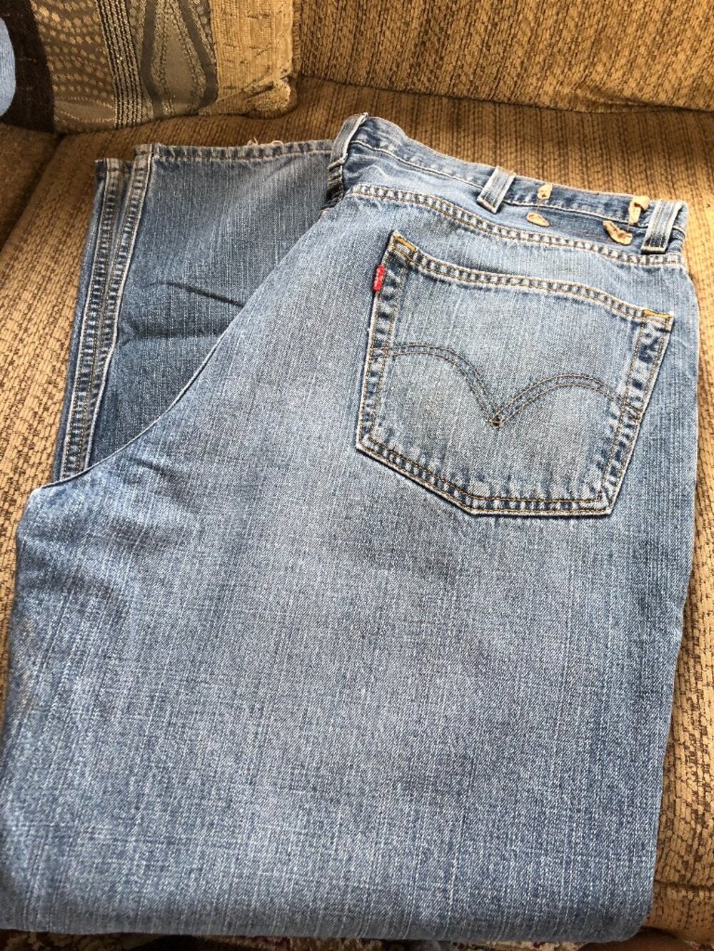Levis 550 Mens Jeans 42 x 32 Relaxed Fit #CF